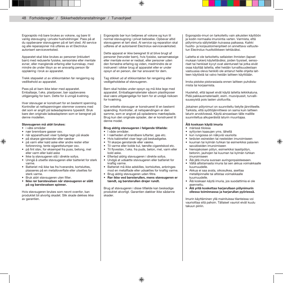 Electrolux ZB2932 User Manual | Page 50 / 112