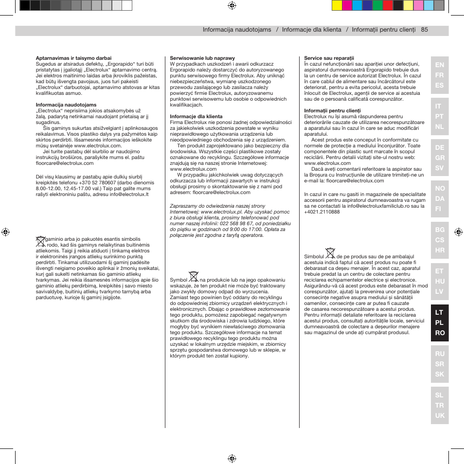 Electrolux ZB2932 User Manual | Page 87 / 112