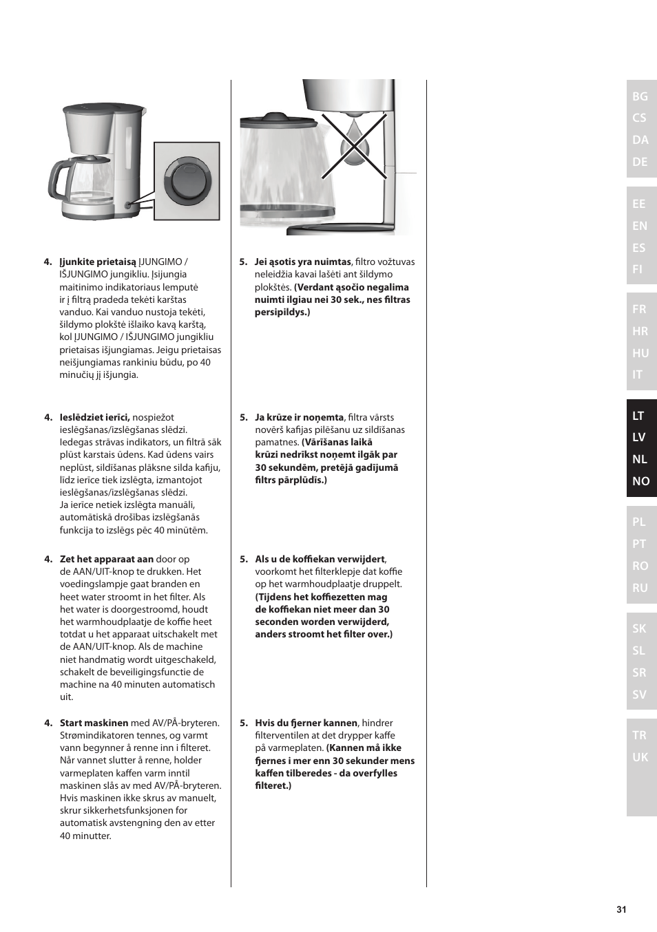 Electrolux EKF3230 User Manual | Page 31 / 60