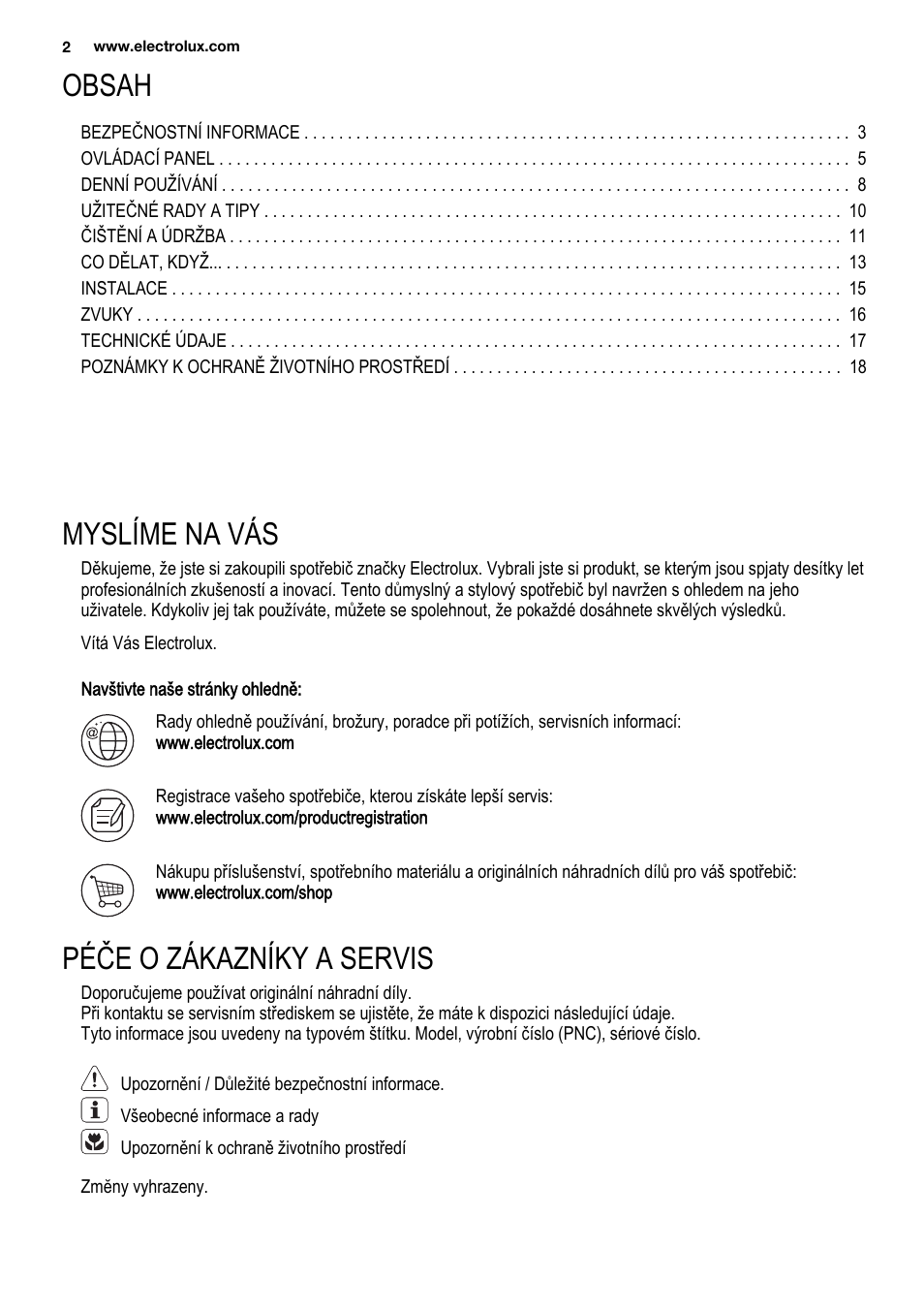 Electrolux ENG2913AOW User Manual | Page 2 / 60