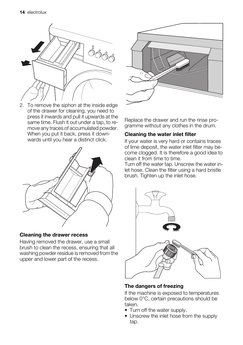 Electrolux EWC1350 User Manual | Page 14 / 72