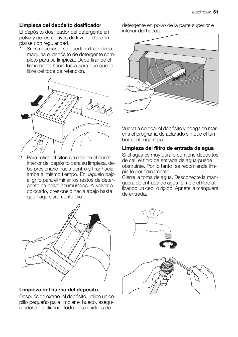 Electrolux EWC1350 User Manual | Page 61 / 72