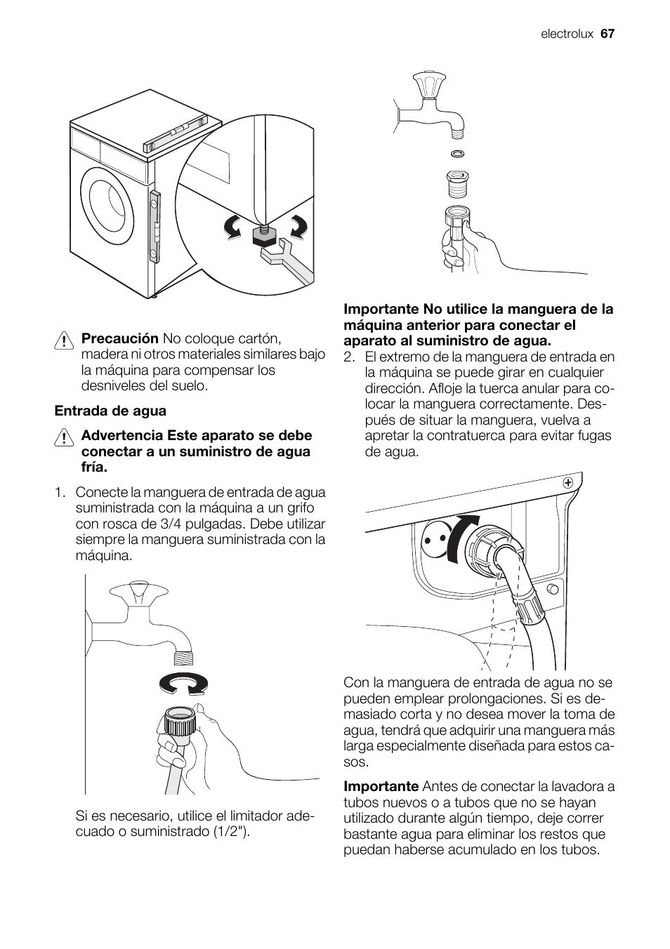 Electrolux EWC1350 User Manual | Page 67 / 72