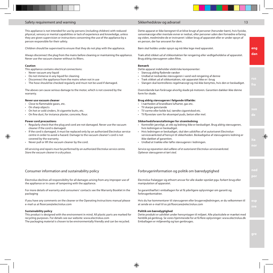 Electrolux ZUP3860C User Manual | Page 15 / 92