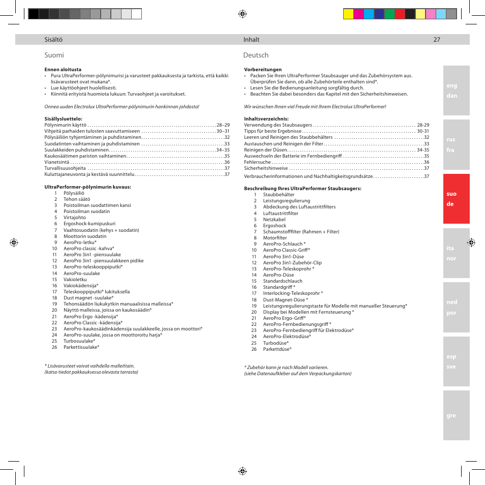 Electrolux ZUP3860C User Manual | Page 29 / 92