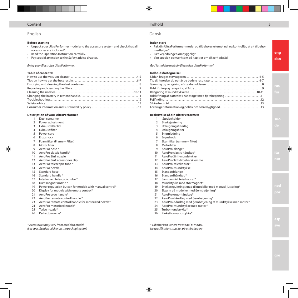 Electrolux ZUP3860C User Manual | Page 5 / 92