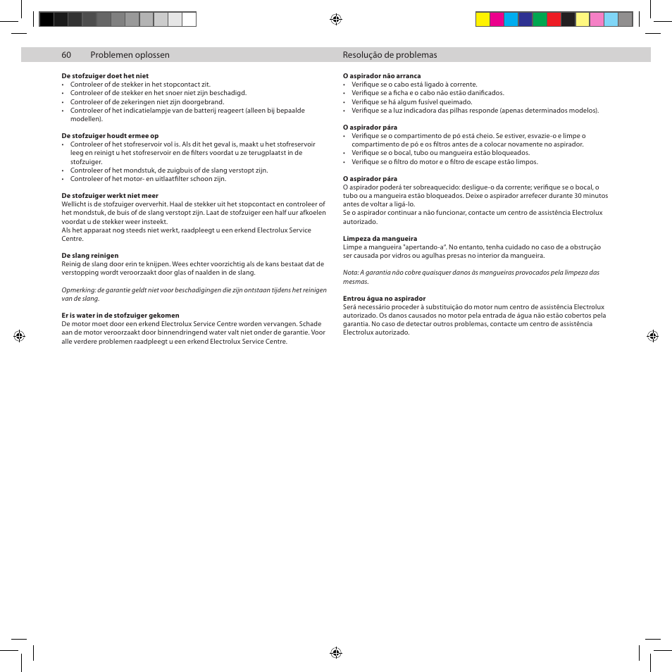 Electrolux ZUP3860C User Manual | Page 62 / 92