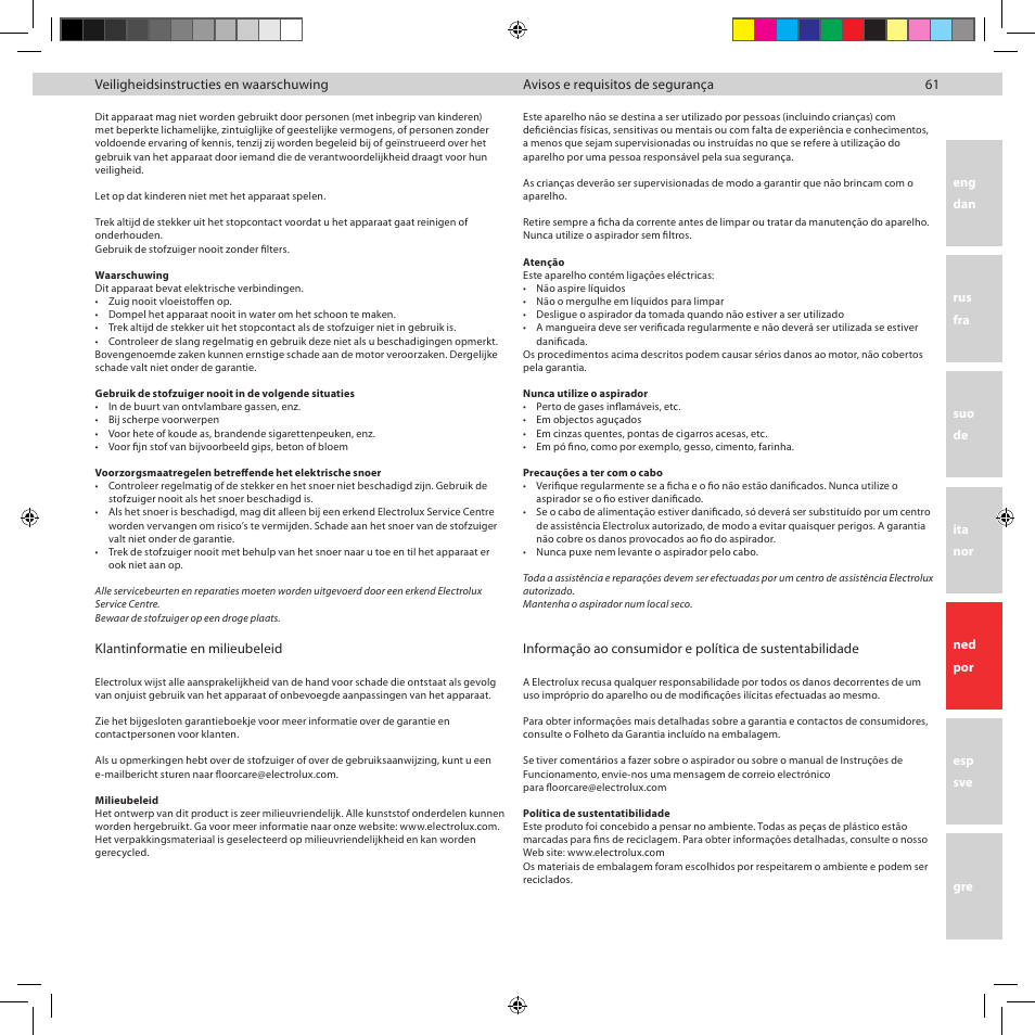 Electrolux ZUP3860C User Manual | Page 63 / 92