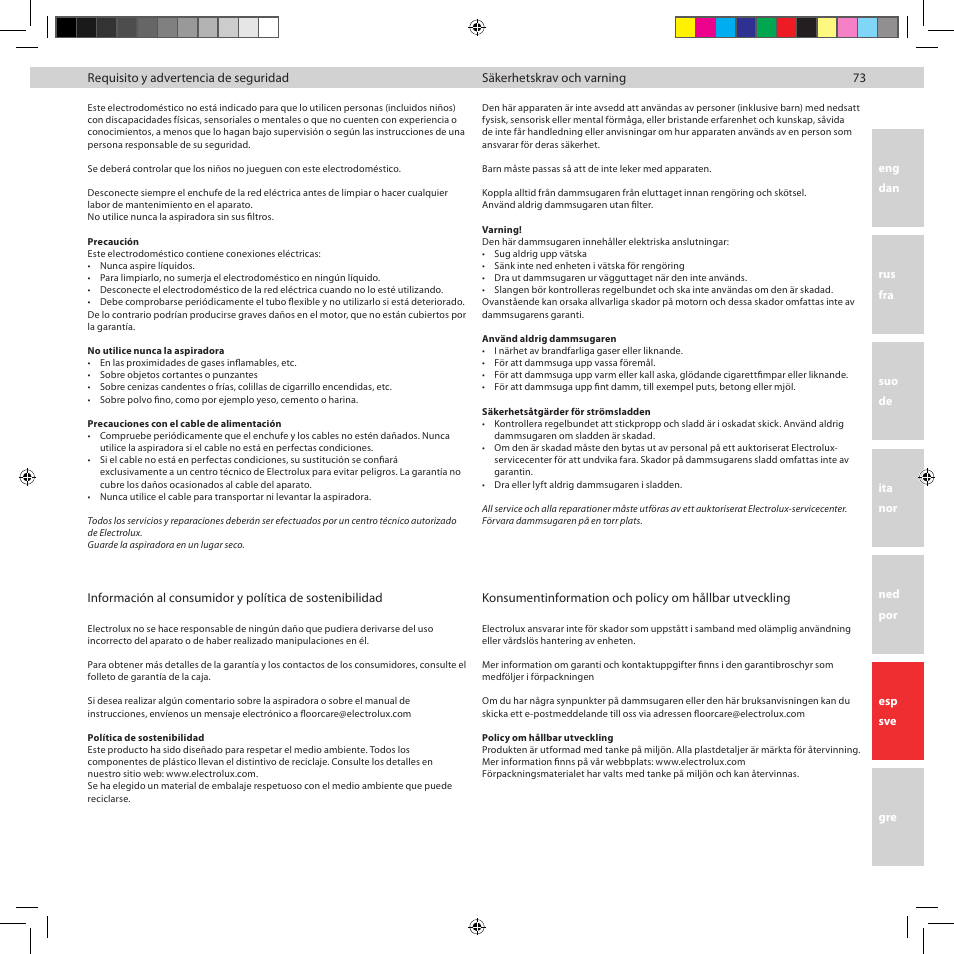 Electrolux ZUP3860C User Manual | Page 75 / 92
