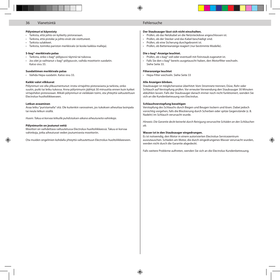 Electrolux Z8822GP User Manual | Page 38 / 92