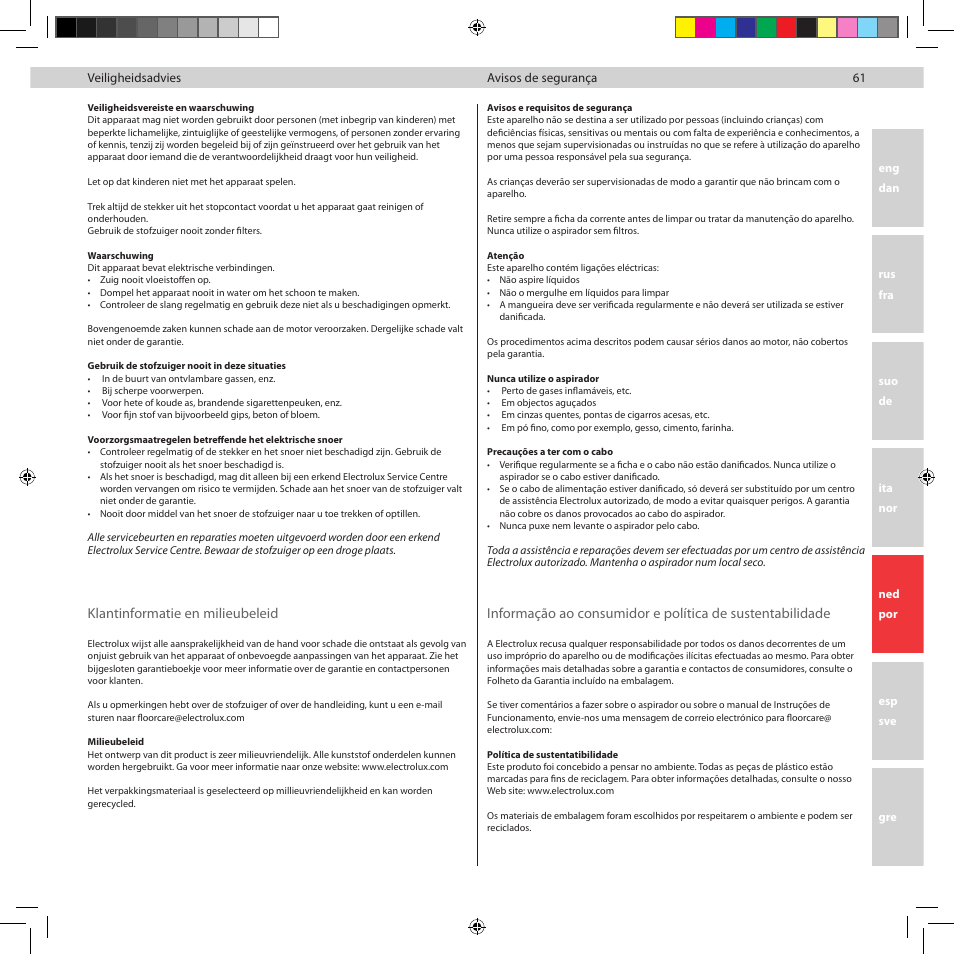 Electrolux Z8822GP User Manual | Page 63 / 92