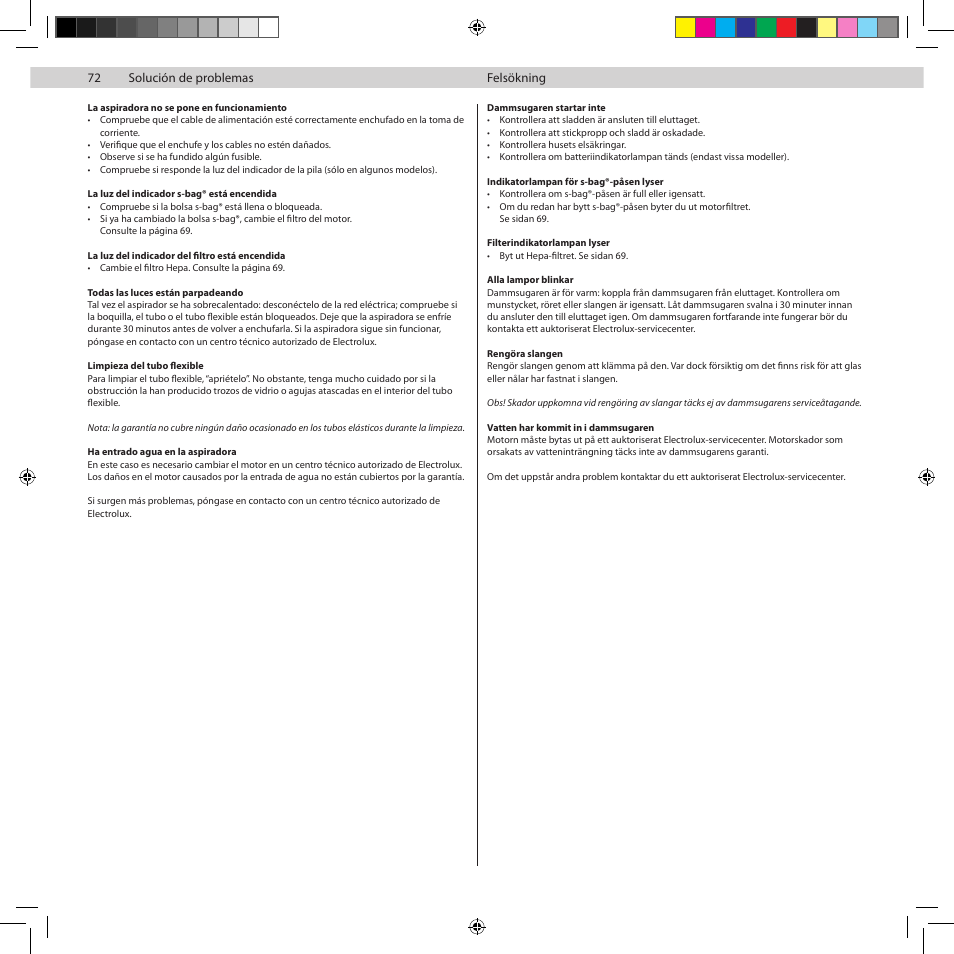 Electrolux Z8822GP User Manual | Page 74 / 92