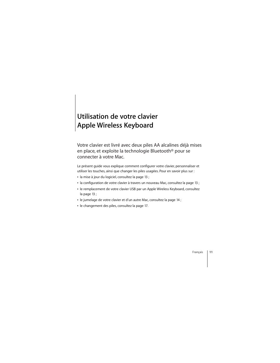 Apple Wireless Keyboard (2009) User Manual | Page 11 / 64