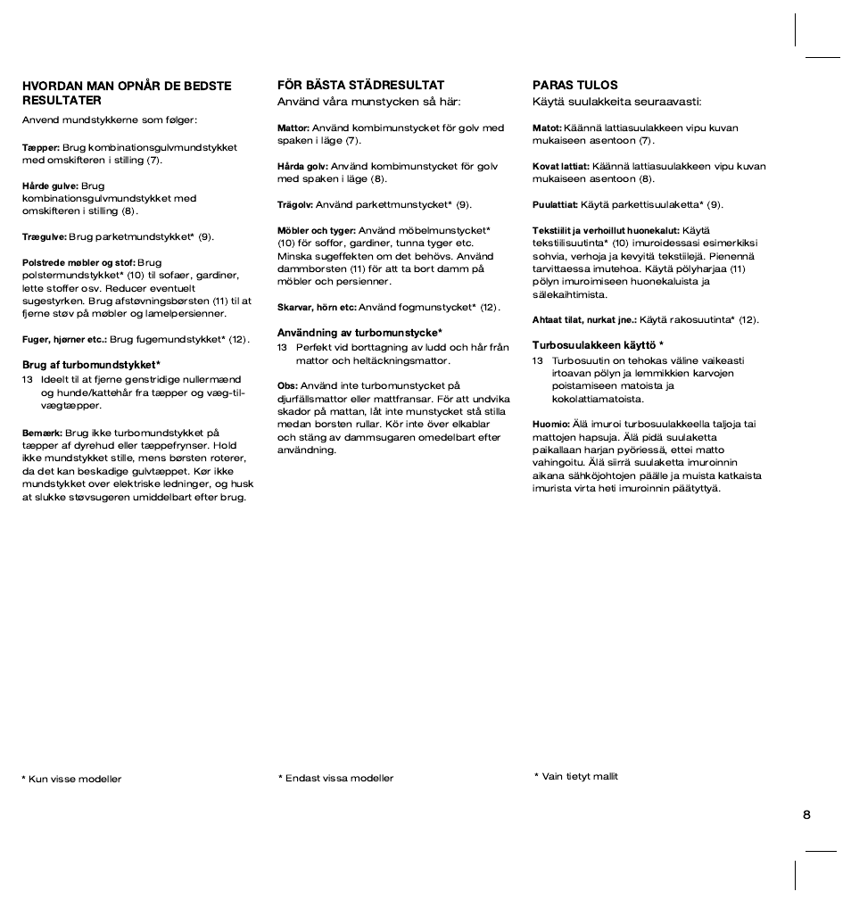 Electrolux ZT3520 User Manual | Page 13 / 104