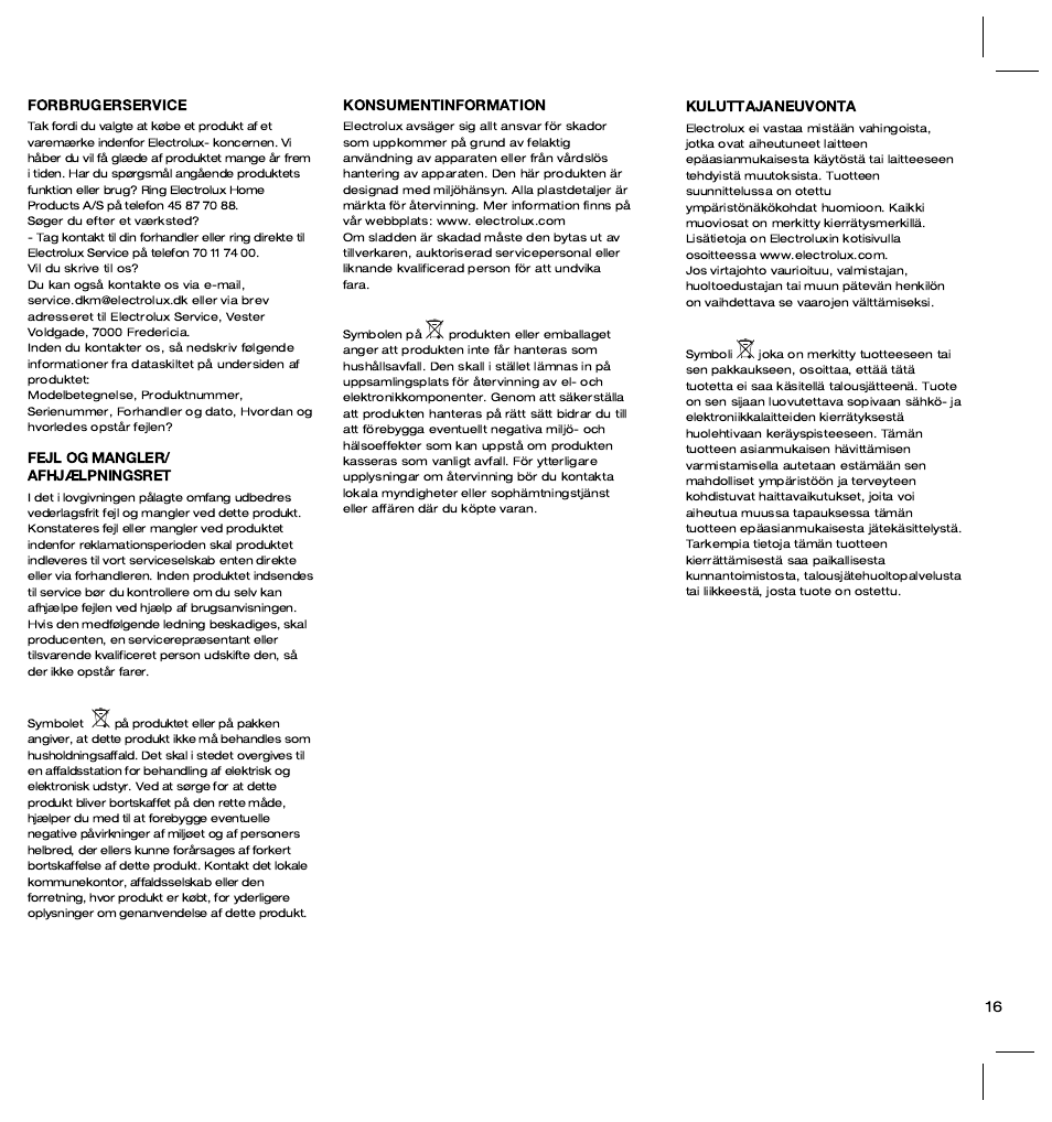 Electrolux ZT3520 User Manual | Page 21 / 104