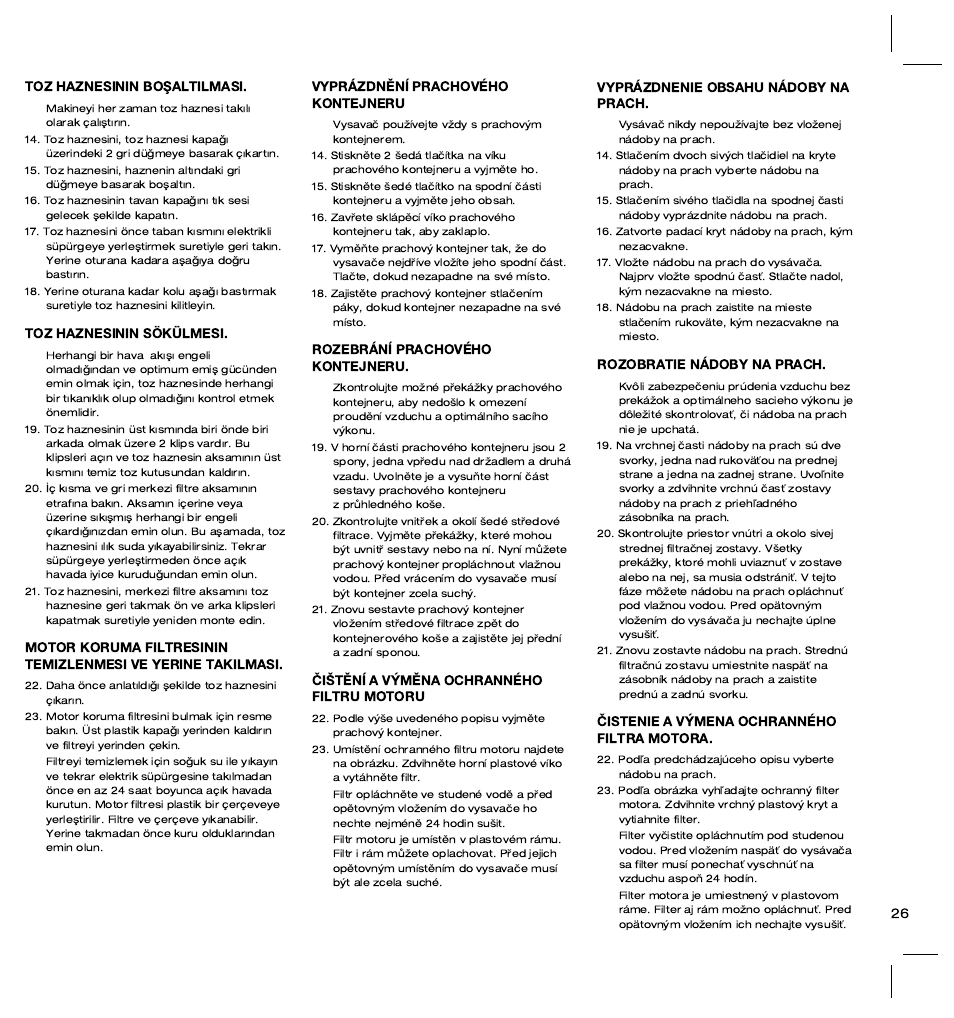 Electrolux ZT3520 User Manual | Page 31 / 104