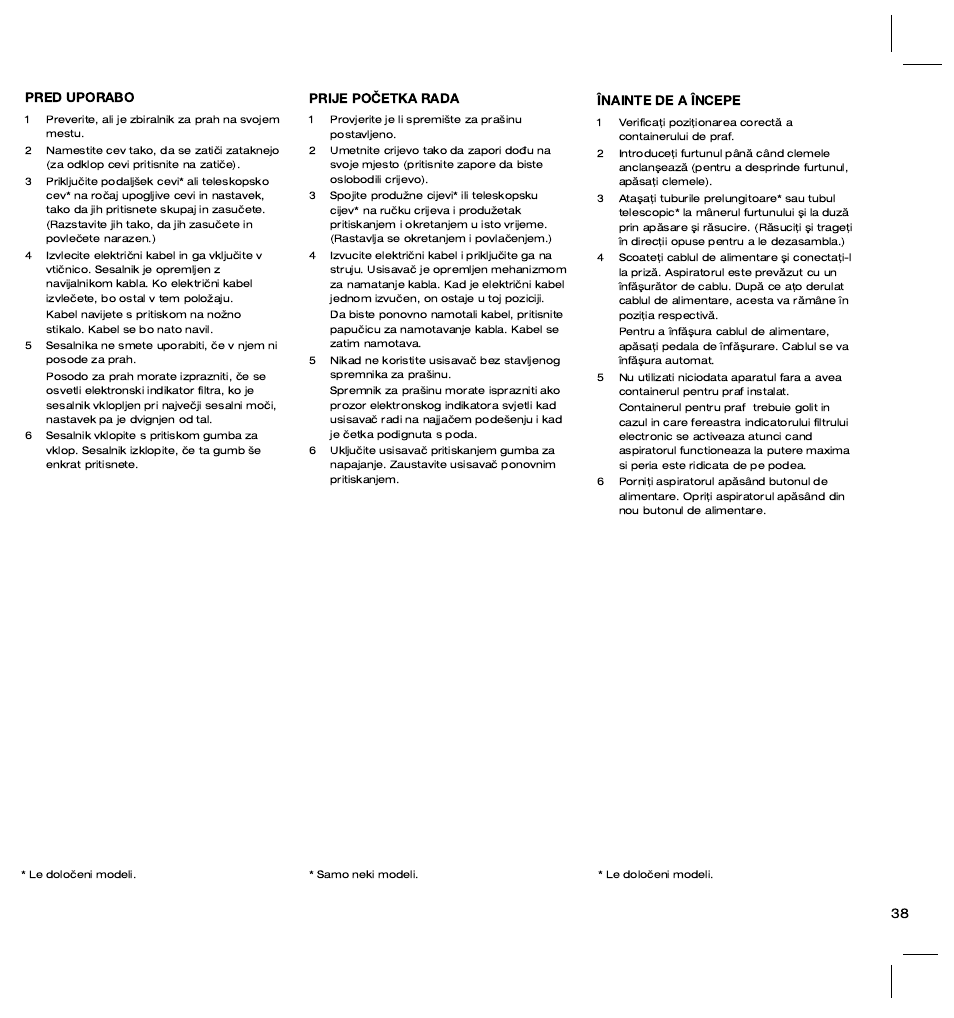 Electrolux ZT3520 User Manual | Page 43 / 104
