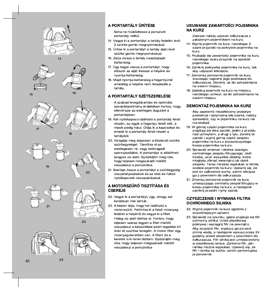 Electrolux ZT3520 User Manual | Page 46 / 104