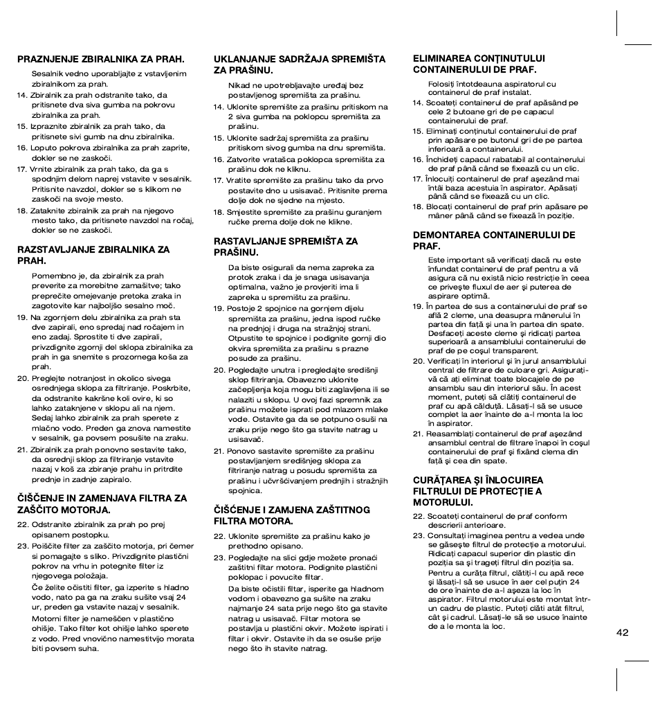 Electrolux ZT3520 User Manual | Page 47 / 104