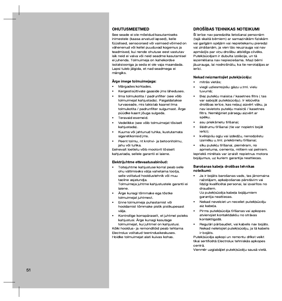 Electrolux ZT3520 User Manual | Page 56 / 104