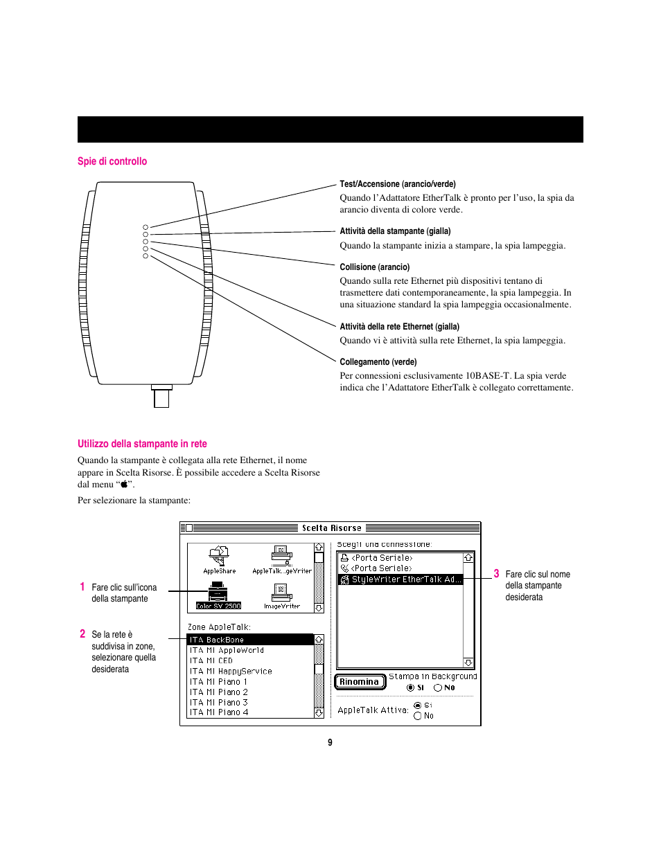 Apple Adattatore Ethertalk StyleWriter User Manual | Page 10 / 19