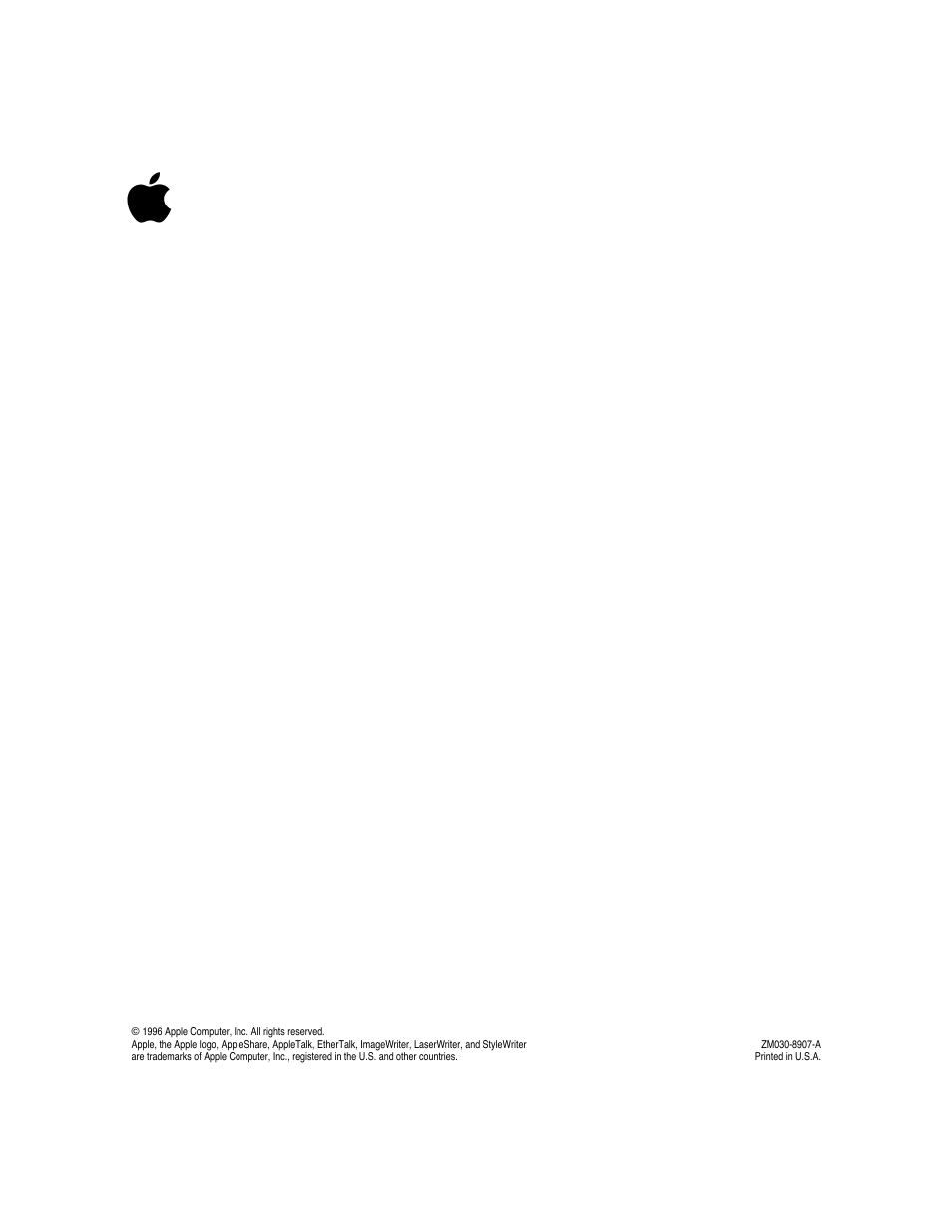 Apple Adattatore Ethertalk StyleWriter User Manual | Page 19 / 19