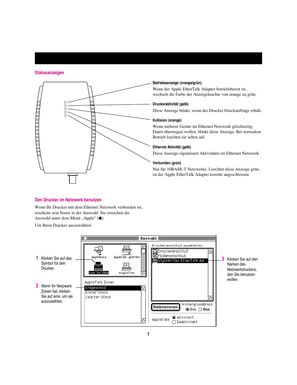 Apple Adattatore Ethertalk StyleWriter User Manual | Page 8 / 19