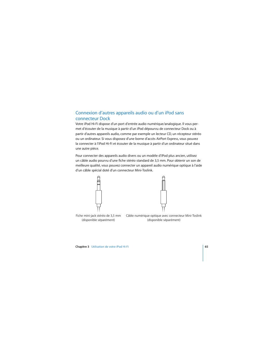 Apple iPod Hi-Fi (User’s Guide) User Manual | Page 65 / 104