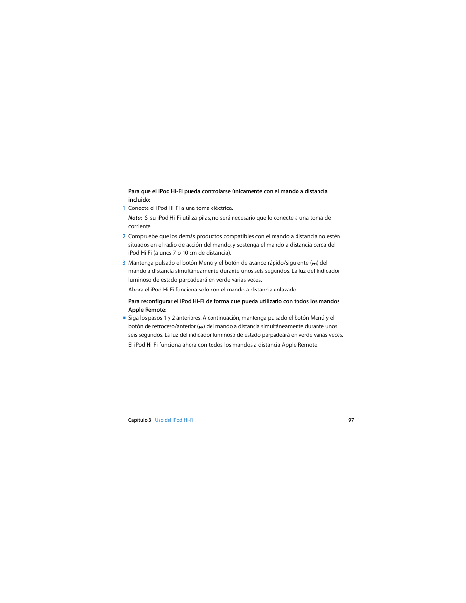 Apple iPod Hi-Fi (User’s Guide) User Manual | Page 97 / 104