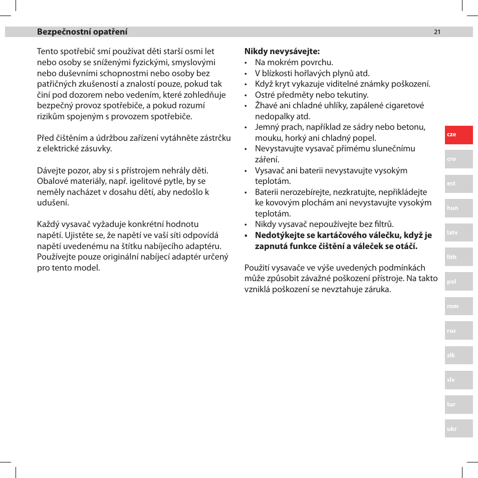 Electrolux ZB2932 User Manual | Page 21 / 80