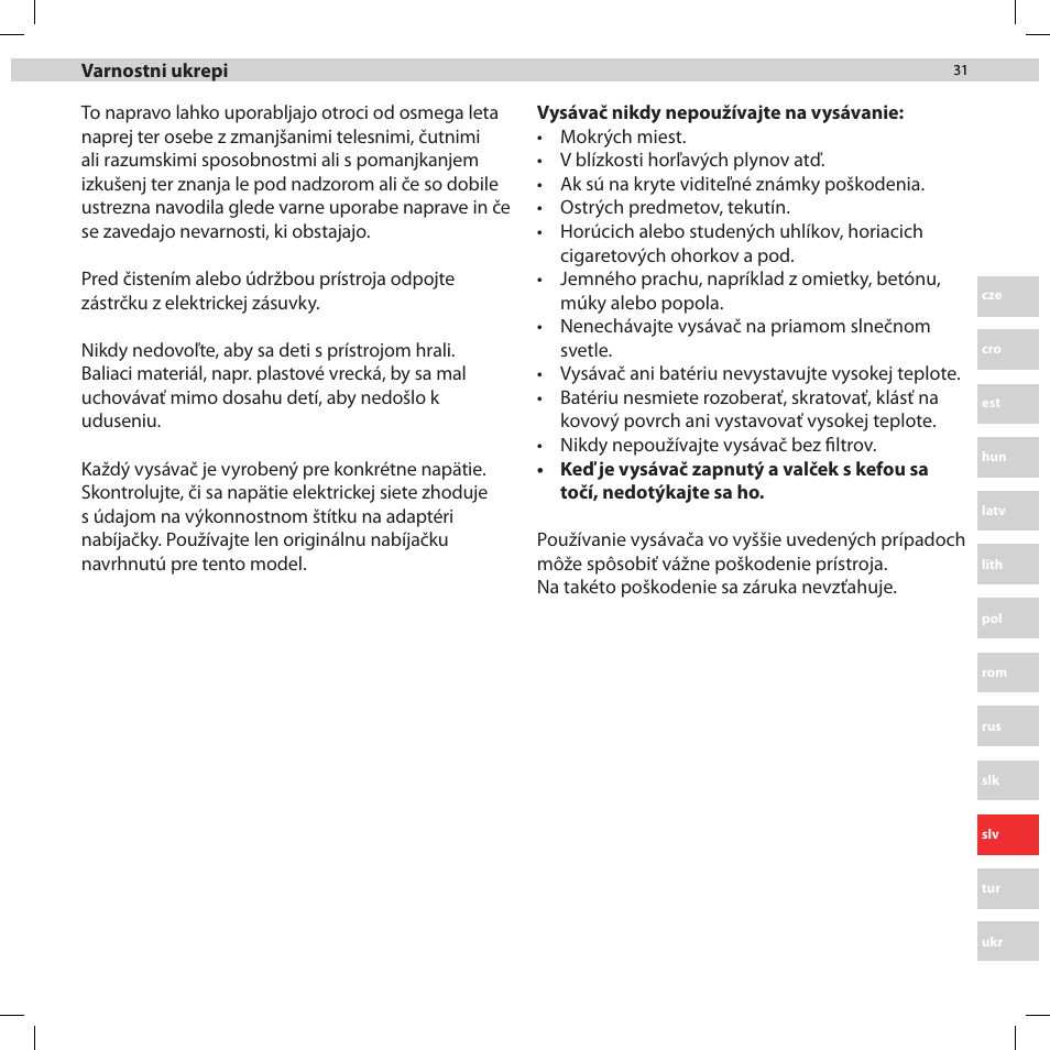 Electrolux ZB2932 User Manual | Page 31 / 80