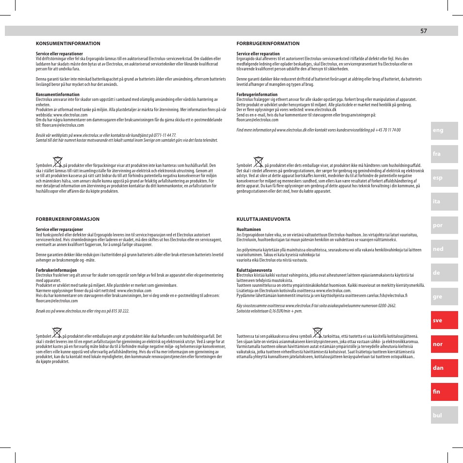 Electrolux ZB2932 User Manual | Page 57 / 80