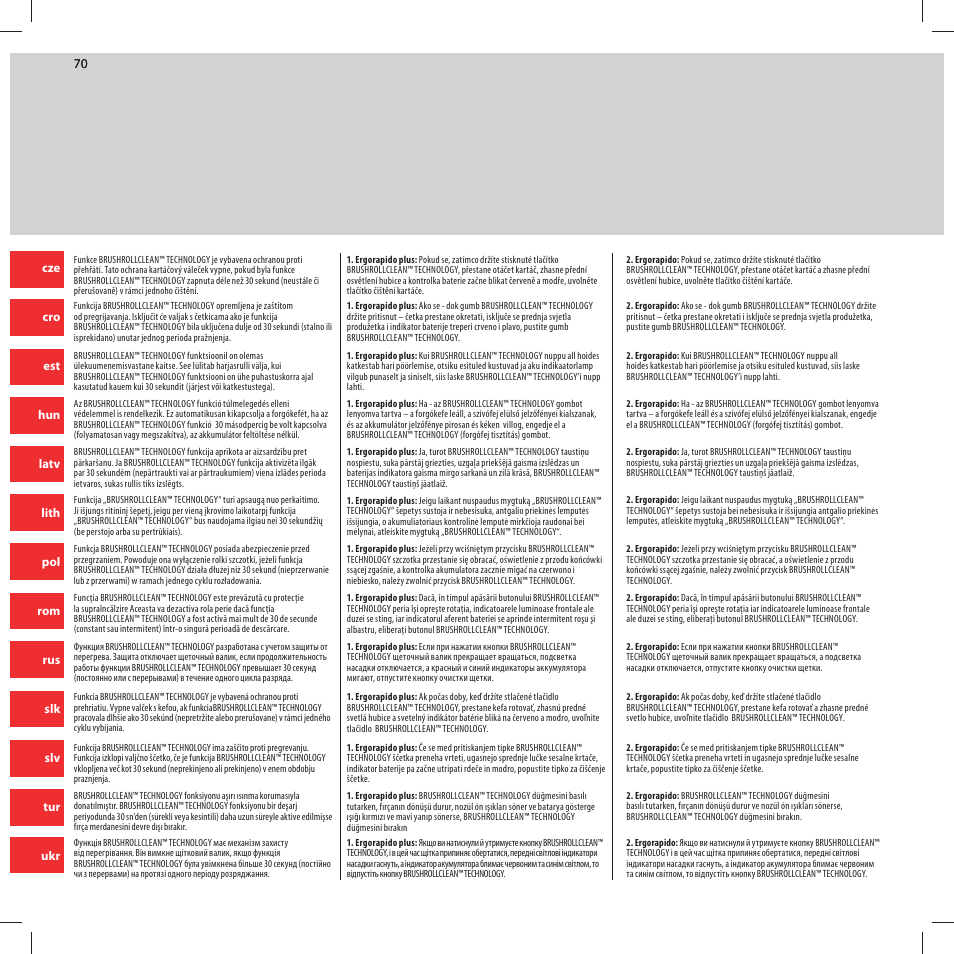 Electrolux ZB2932 User Manual | Page 70 / 80