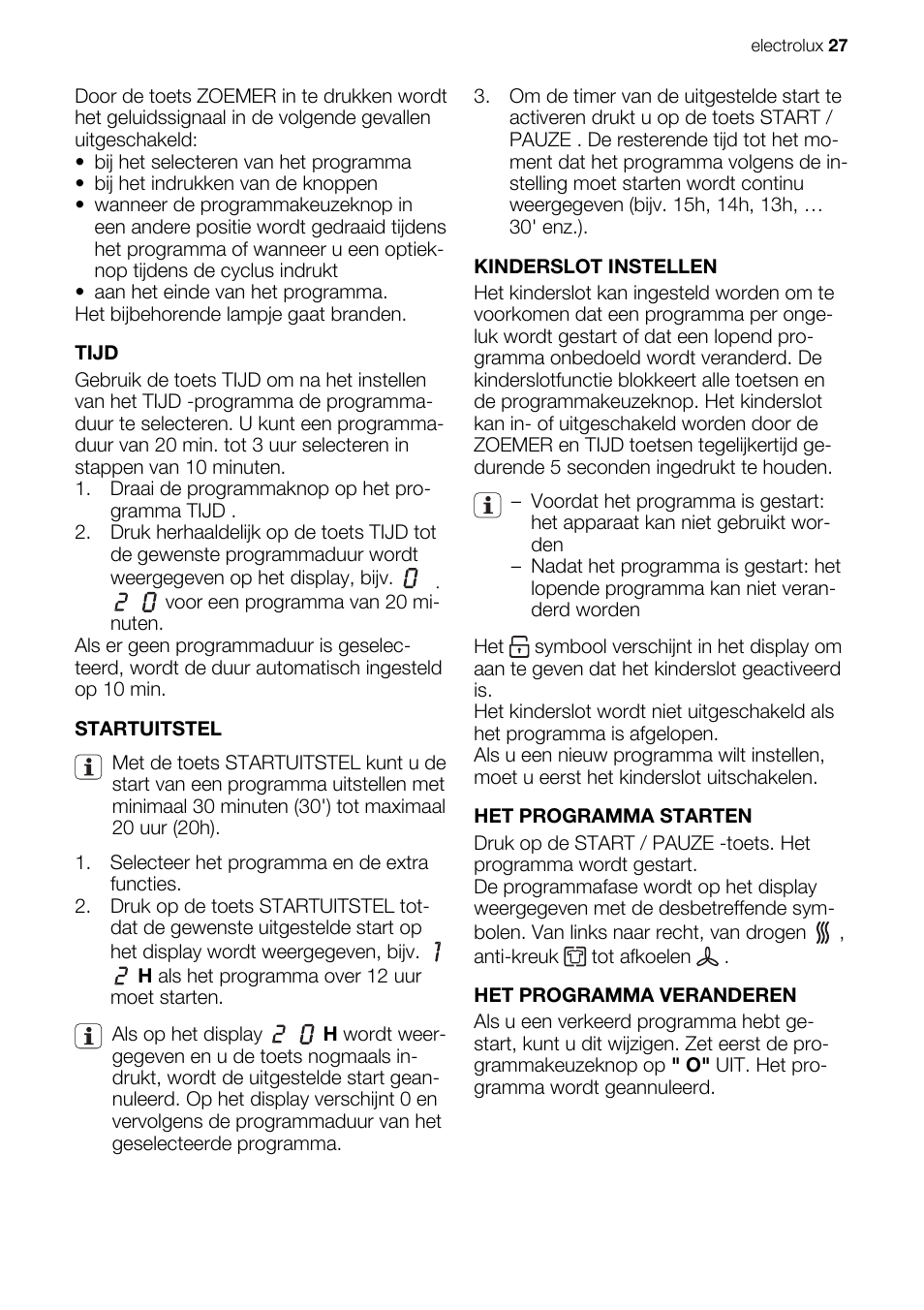 Electrolux EDE1074PDW User Manual | Page 27 / 76