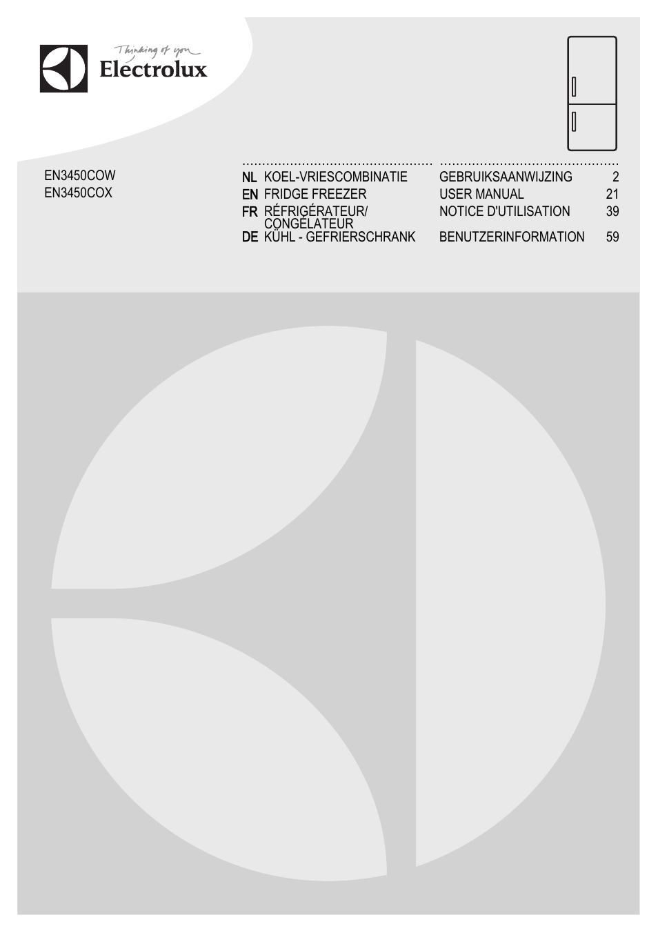 Electrolux EN3450COX User Manual | 80 pages