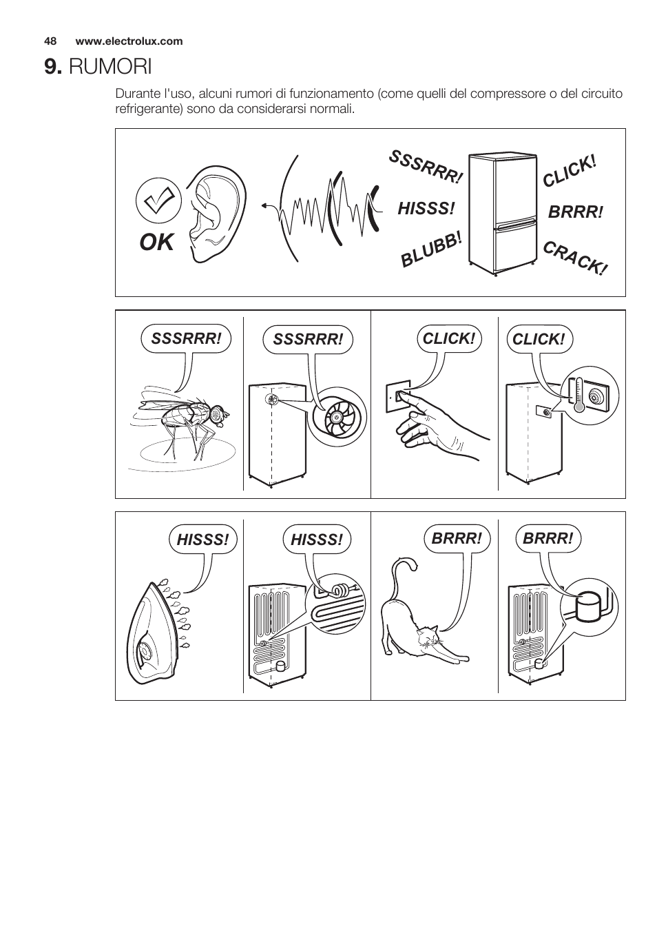 Rumori | Electrolux EUN2244AOW User Manual | Page 48 / 52