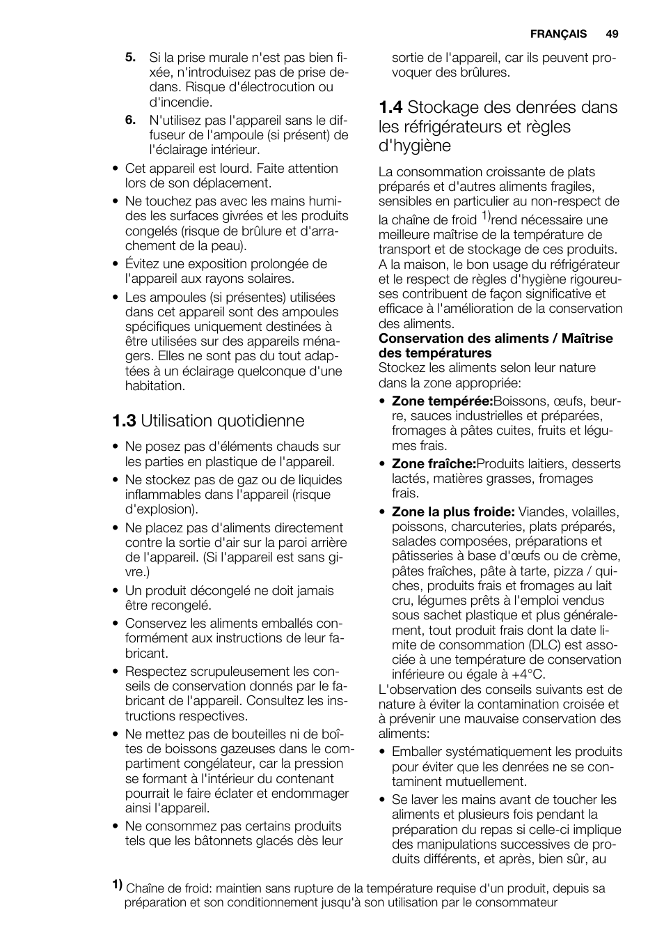 3 utilisation quotidienne | Electrolux EN3480AOW User Manual | Page 49 / 96