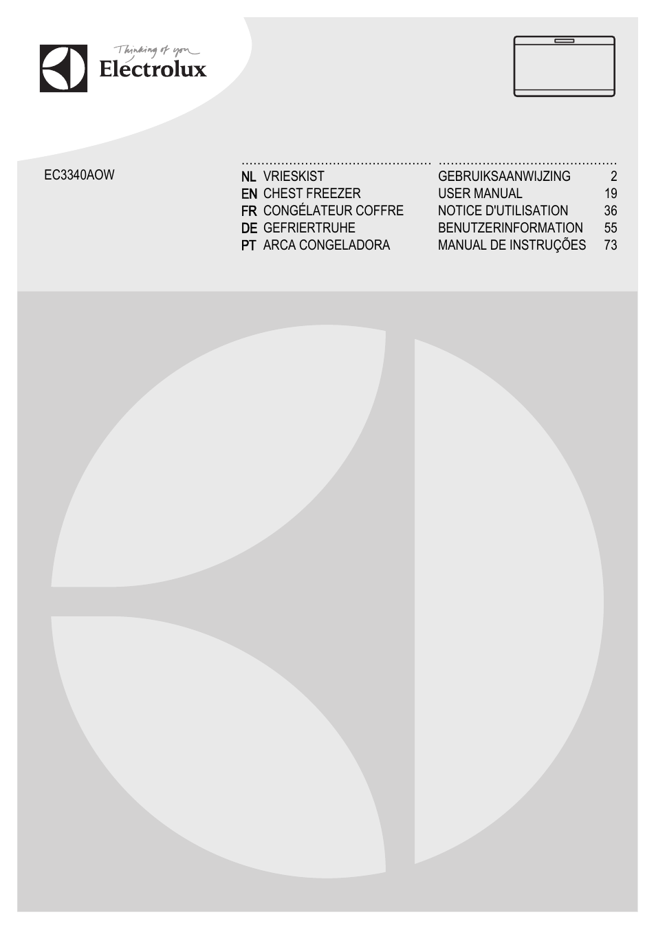 Electrolux EC3340AOW User Manual | 92 pages