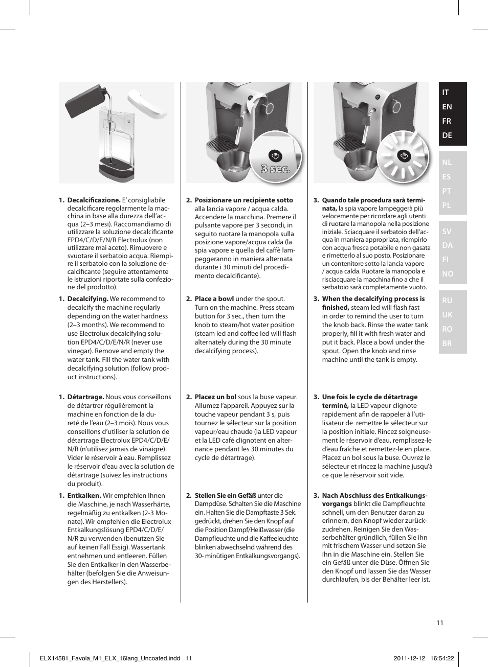 Electrolux ELM5100PU User Manual | Page 11 / 52