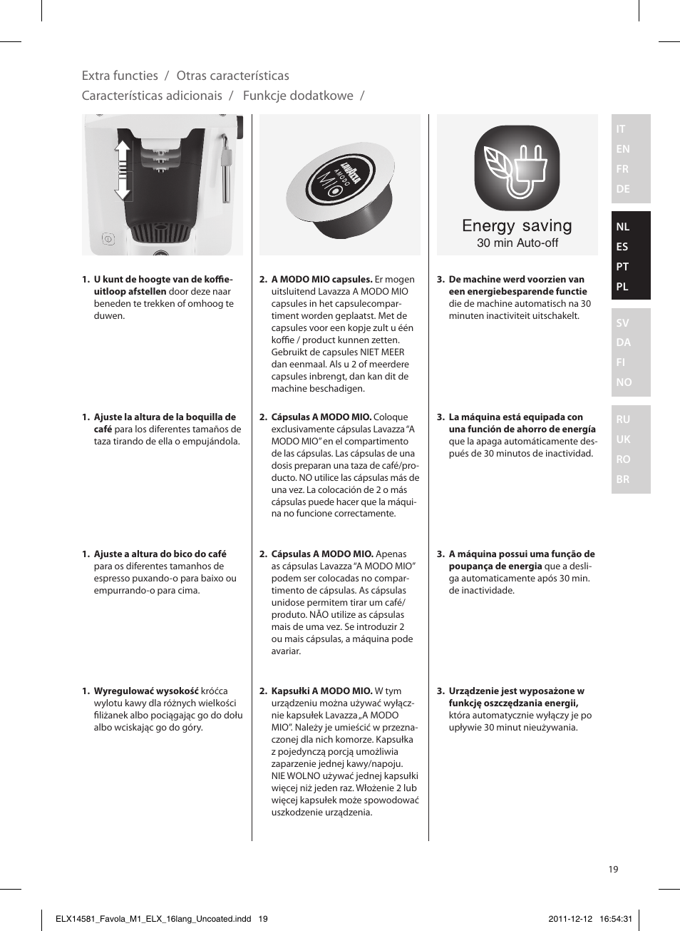 Electrolux ELM5100PU User Manual | Page 19 / 52