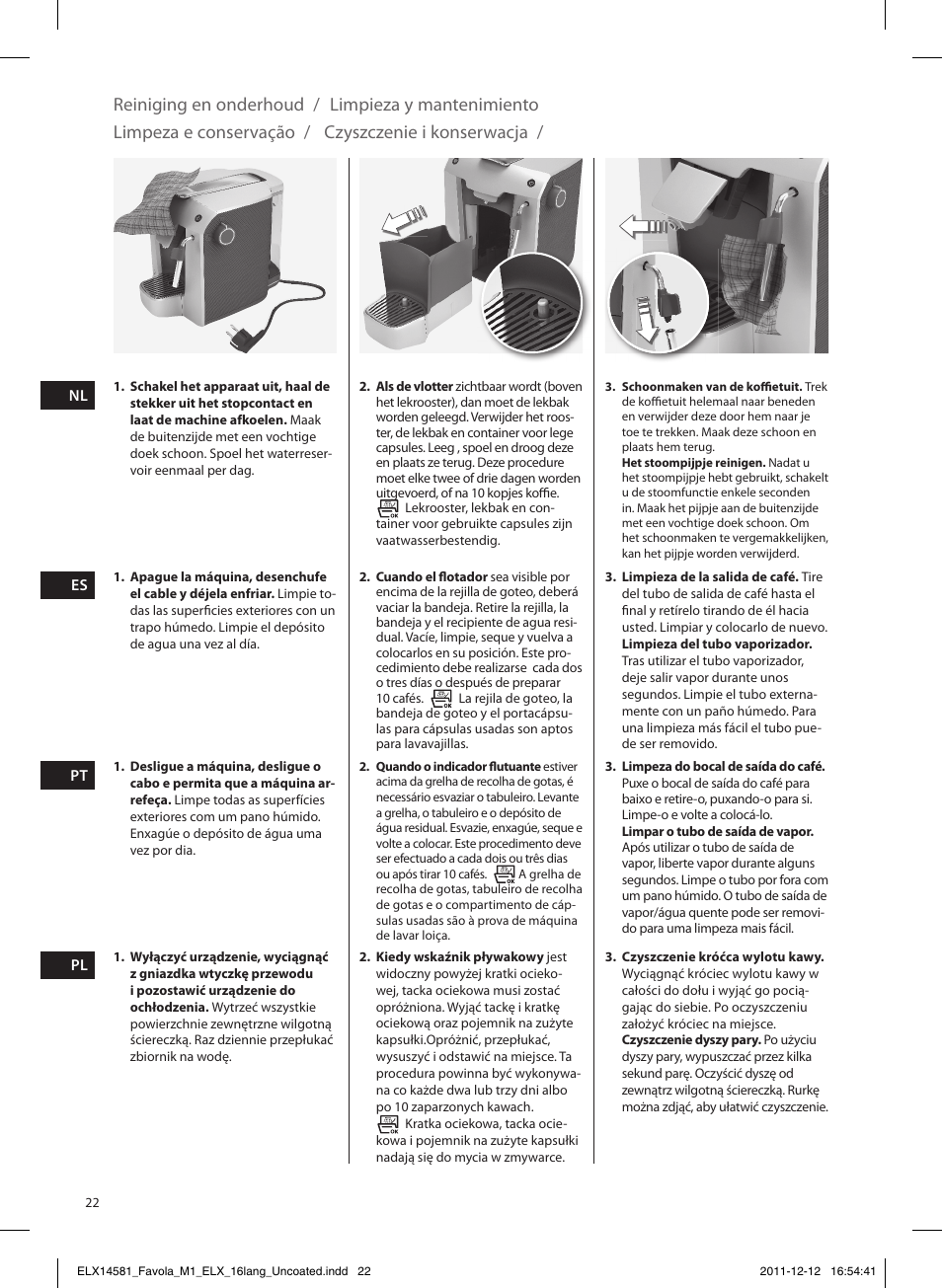 Electrolux ELM5100PU User Manual | Page 22 / 52