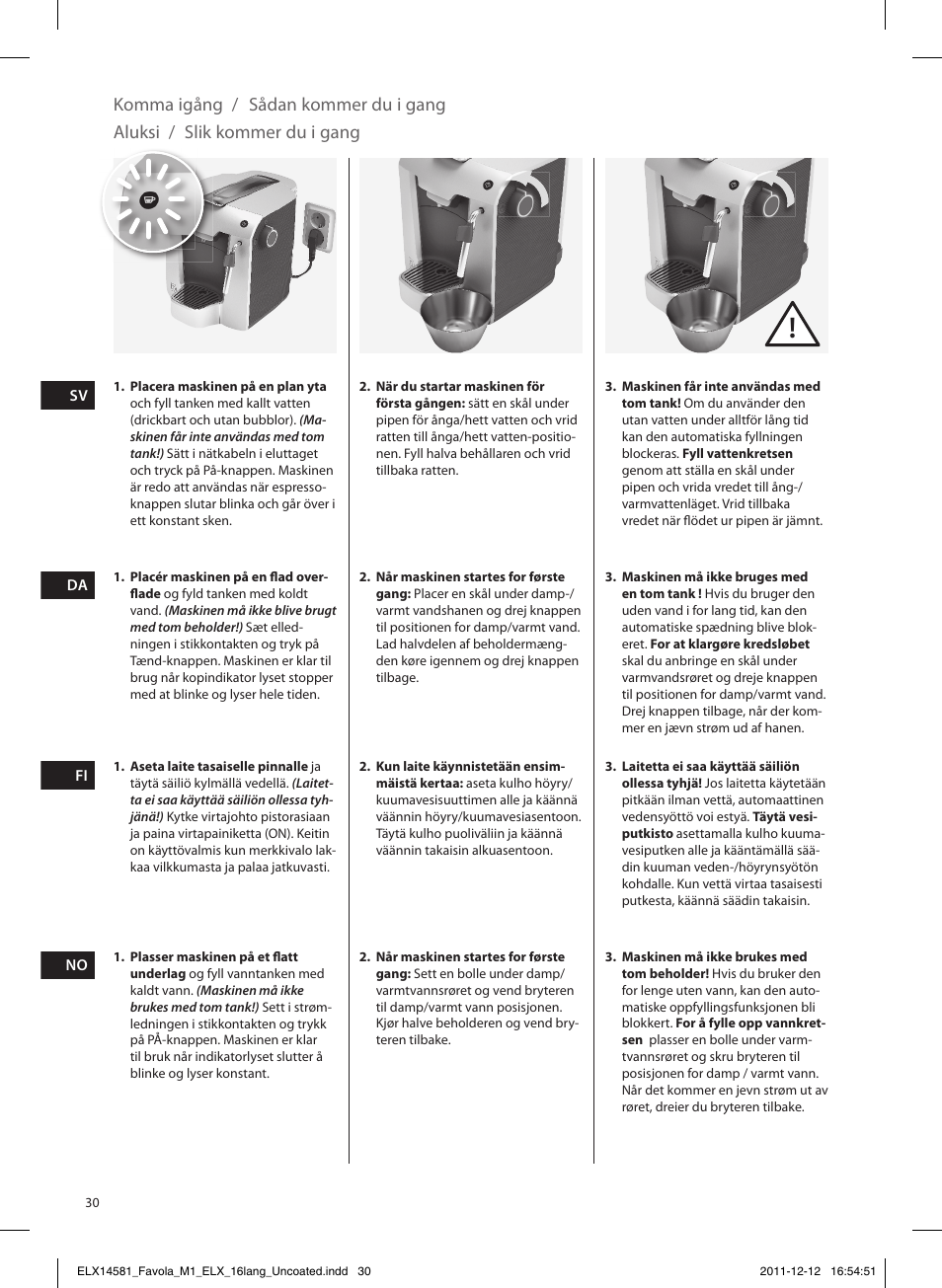 Electrolux ELM5100PU User Manual | Page 30 / 52