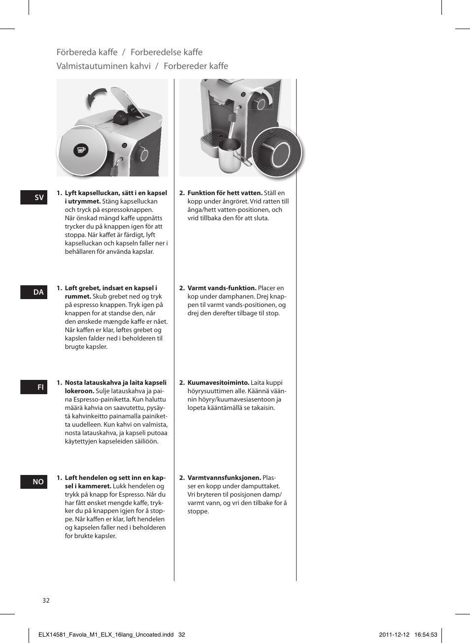 Electrolux ELM5100PU User Manual | Page 32 / 52