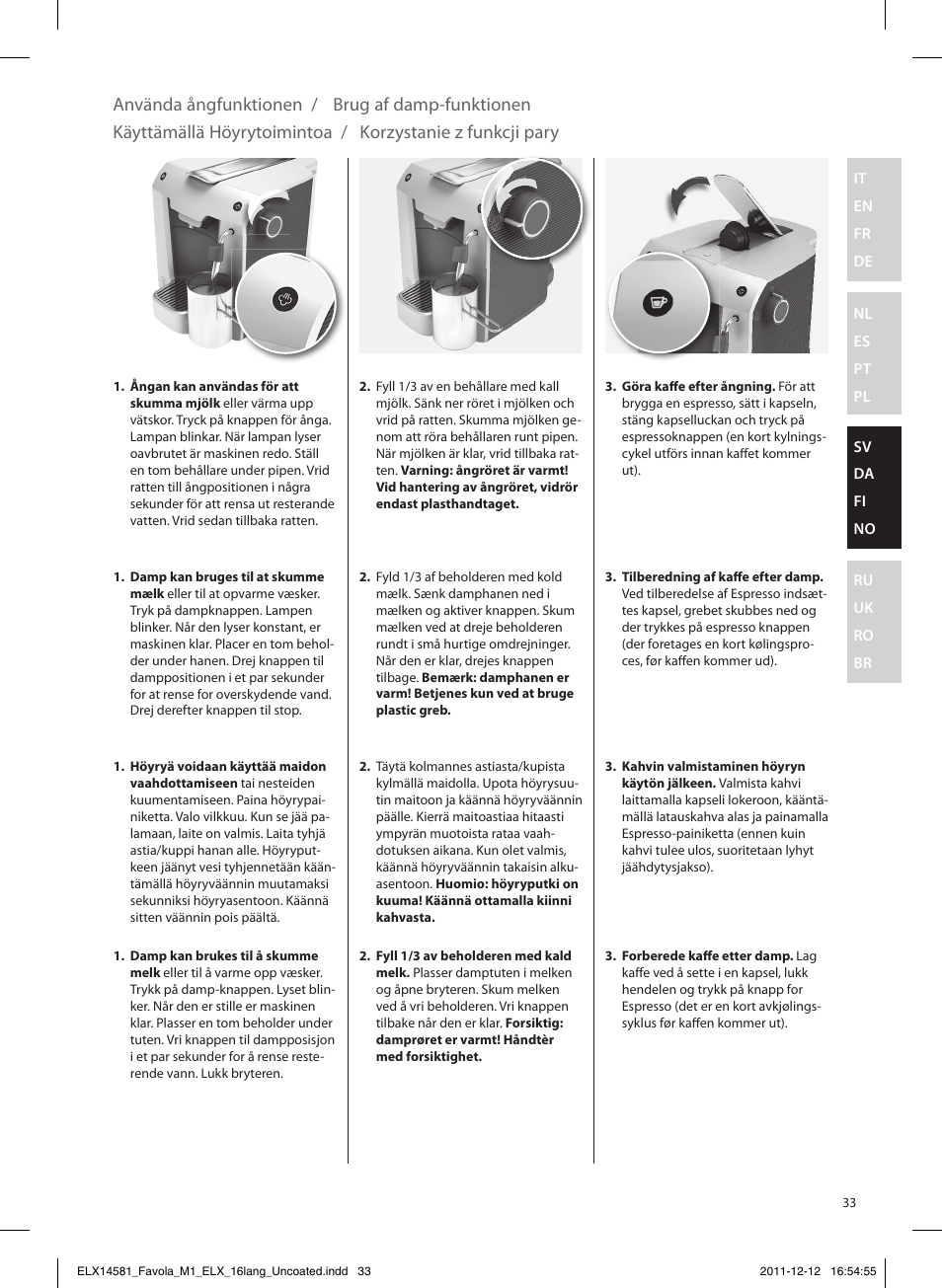 Electrolux ELM5100PU User Manual | Page 33 / 52