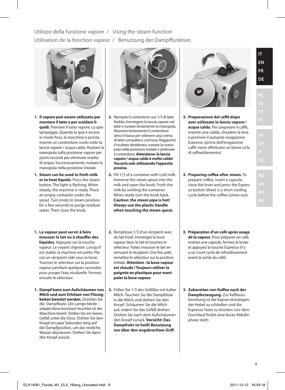 Electrolux ELM5100PU User Manual | Page 9 / 52