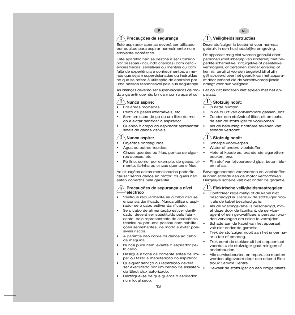 Electrolux ZS206 User Manual | Page 17 / 68