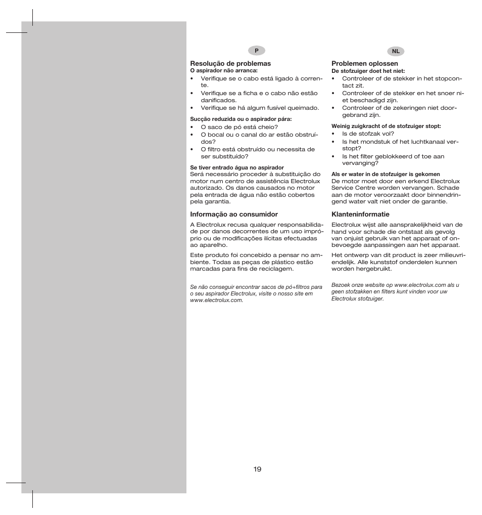 Electrolux ZS206 User Manual | Page 23 / 68