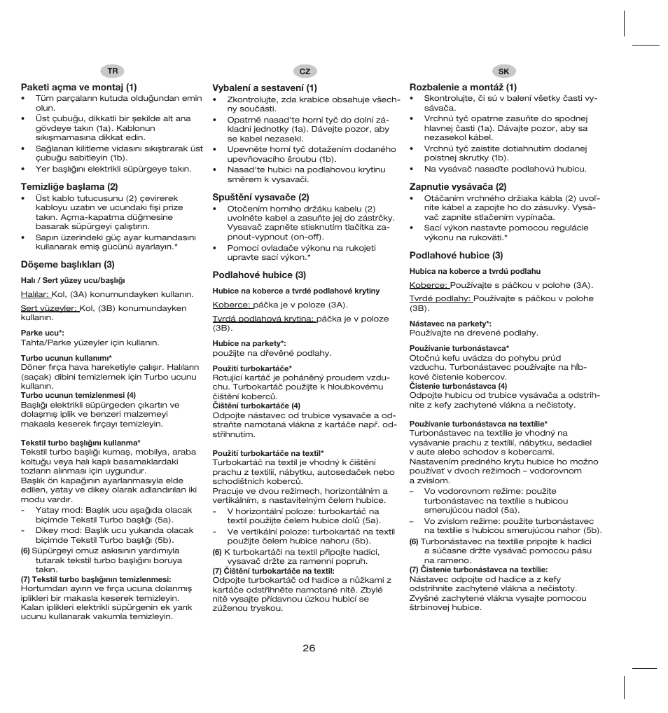 Electrolux ZS206 User Manual | Page 30 / 68