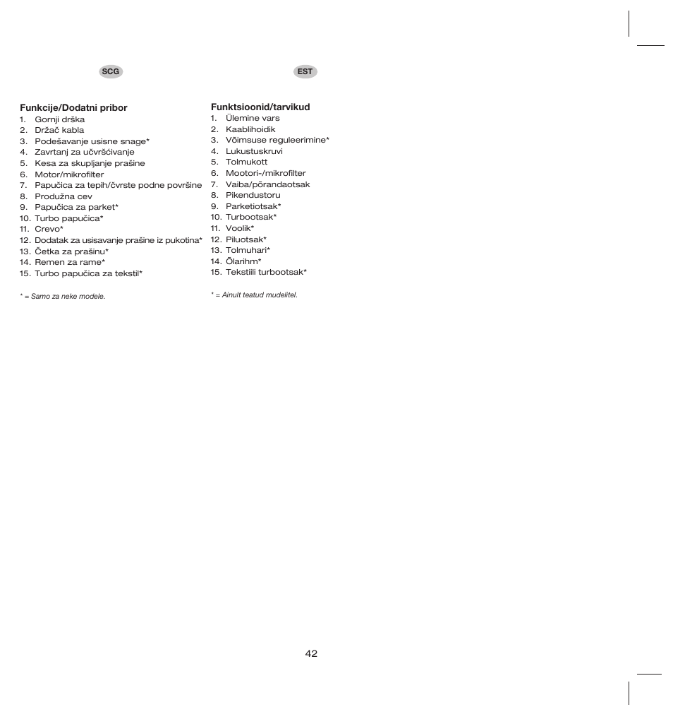 Electrolux ZS206 User Manual | Page 46 / 68