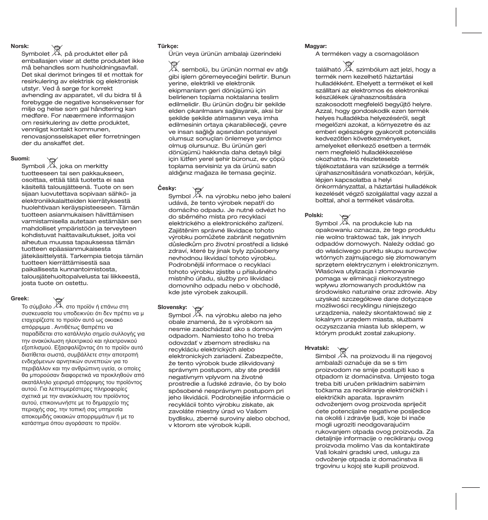 Electrolux ZS206 User Manual | Page 66 / 68